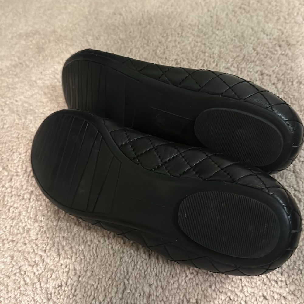Classic Quilted Leather Ballet Flats Neiman Marcus Size 8 1/2 M. NEW - Picture 6 of 7